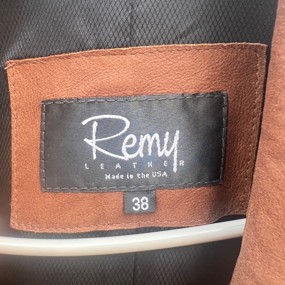 Remy Double Collar Men’s Leather Jacket - Picture 2 of 7